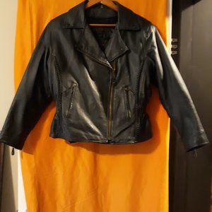 Black Leather Motorcycle Jacket